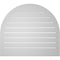 Ekena Millwork Round Top Surface Mount PVC Gable Vent: Functional, w/ 2"W x 2"P Brickmould Sill Frame, 34"W x 30"H GVPRT34X3003SF - alternate 4